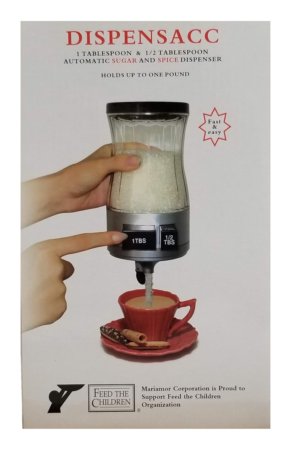 Buy Dispensacc Automatic Sugar and Spice Dispenser 1 or 1/2 Tablespoon