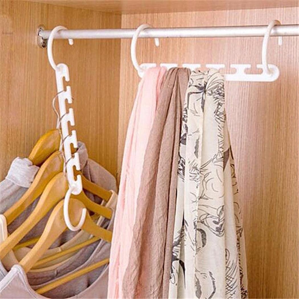 Meflying Magic Hangers Closet Space Saving Wardrobe Clothing Hanger Clothing Hook Organizer