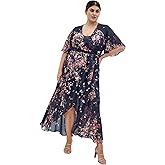 City Chic Women's Plus Size Lovers Lane Print Dress