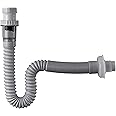 bretoes 1-1/4 Inch Anti-Odor Expandable Flexible Universal Sink Drain Pipe Wash Basin S Tube Down Tube P Trap Tubing (1 1/4 C)
