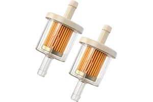 Qancekoo 2 PCS Inline Fuel Filter Gas Filters for 8mm Motorcycles Quads Lawn Mowers Generators Karts