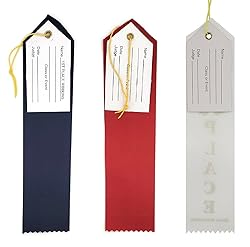 2nd Place (Red) Award Ribbon with Card & String