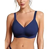 HORISUN Wireless Bras for Women Soft Comfortable No Underwire T Shirt Bra Seamless Full Coverage Bras with Support