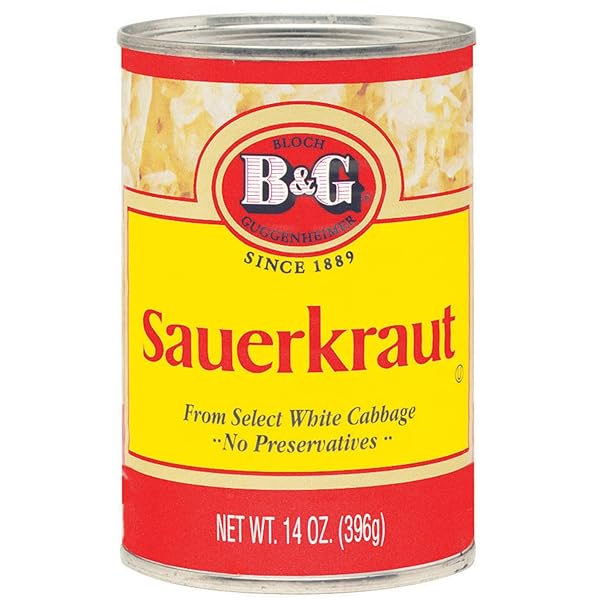 B&G SAUERKRAUT, 14.4 OUNCE CAN