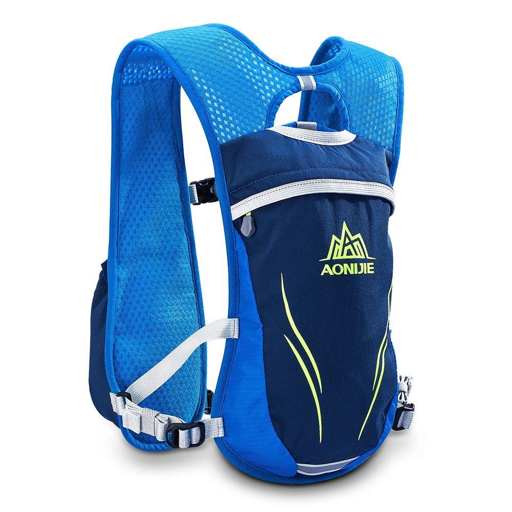 Hydration Backpack, Geila Hydration Vest Outdoors Sport Trail Marathoner Running Race Lightweight Rucksack for Men & Women(Blue)