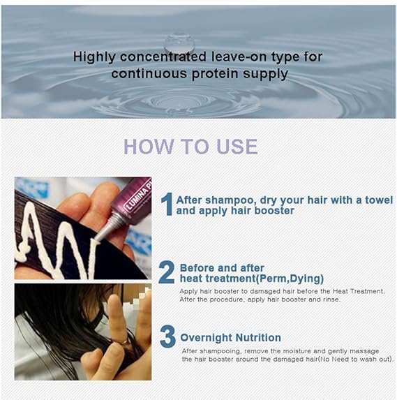 Amazon Com Korean Cosmetics Lumina Pure Protein Hair Booster For Hair Nutrition And Elasticity Protein Supply To Damaged Hair Protection From Perm And Dyeing Hair Essence With Protein 120g 12g 10ea Amazon Com Korean Cosmetics Lumina Pure Protein Hair Booster For Hair Nutrition And Elasticity Protein Supply To Damaged Hair Protection From Perm And Dyeing Hair Essence With Protein 120g 12g 10ea
