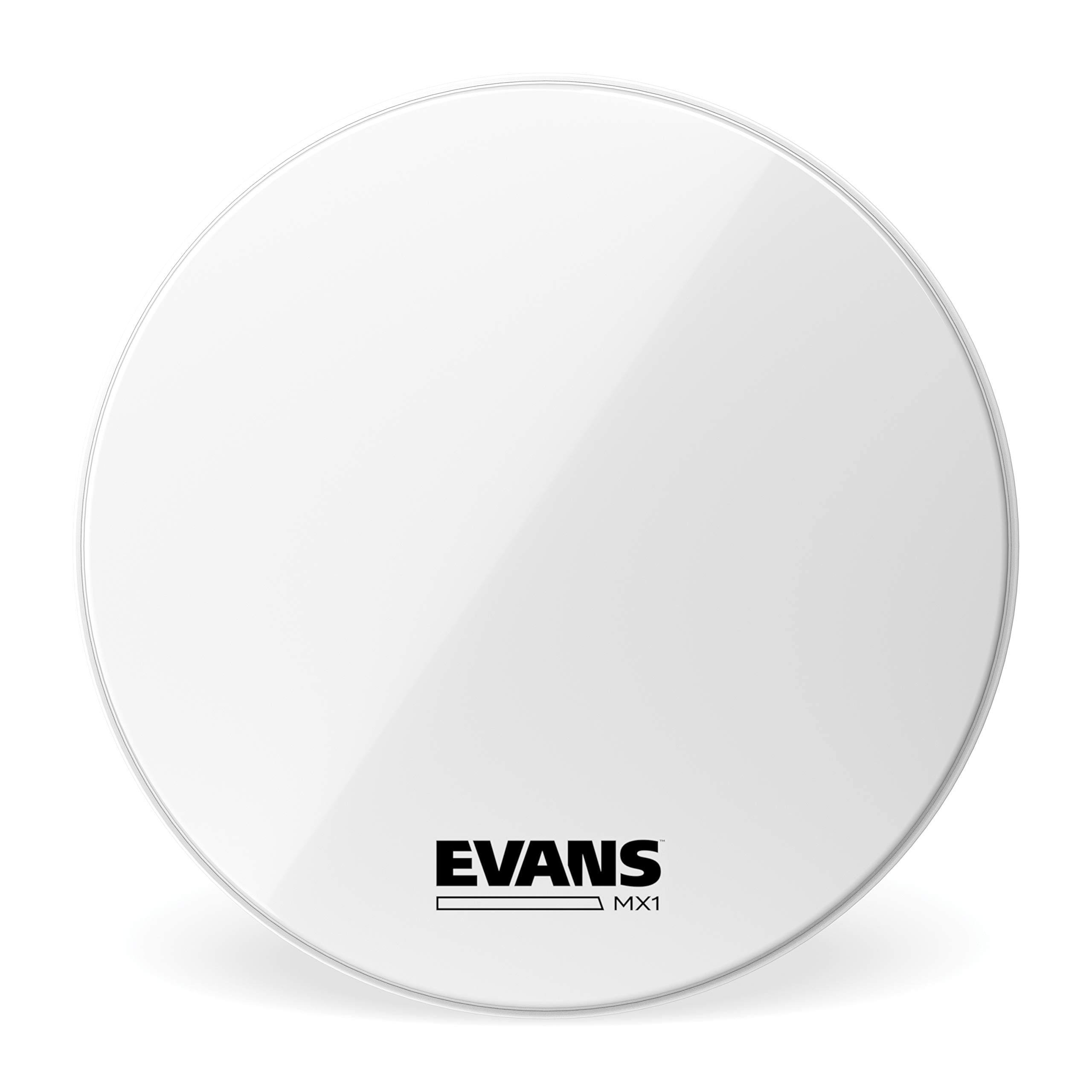 Evans MX1 White Marching Bass Drum Head, 14 Inch