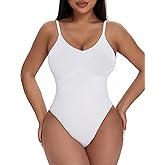 GXXGE Shapewear Thong Bodysuit Women Tummy Control SeamlessSculpting Body Shaper Waist Trainer Tank Top