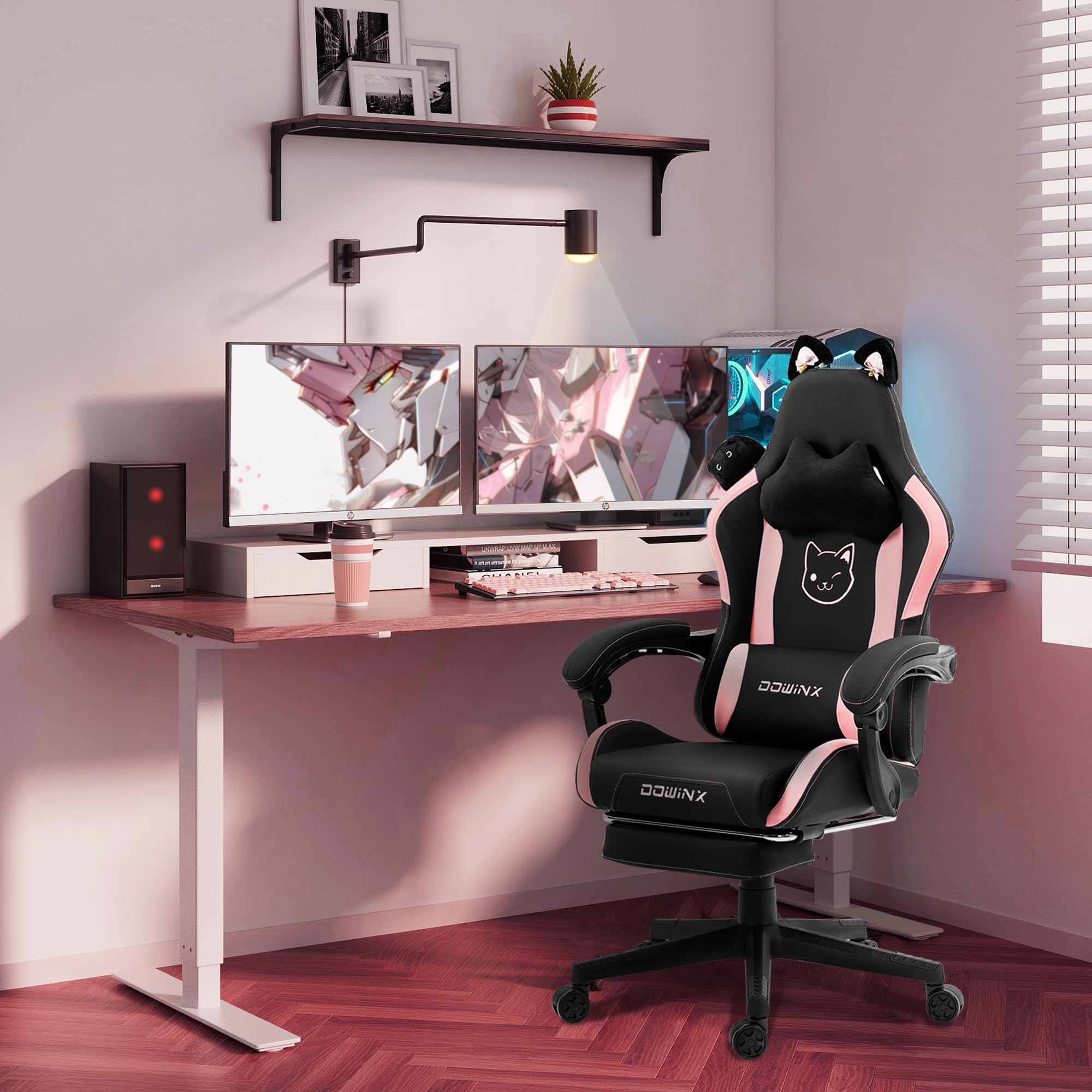 Gaming Chair with Cat Ears