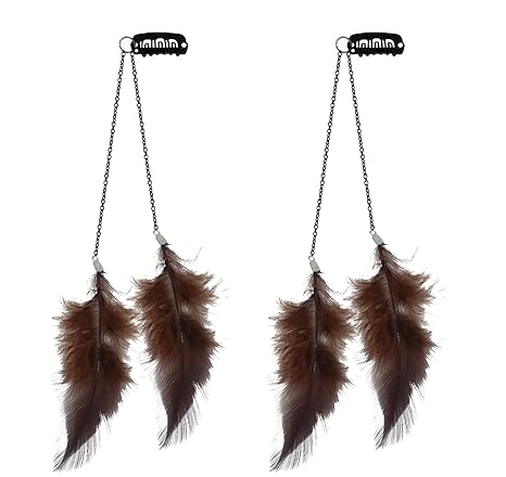 Buy Fully Natural Handmade Feather Hair Extension Clips For Kids