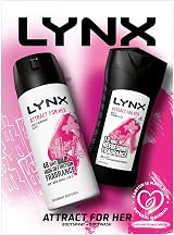 Lynx Attract for Her Duo Gift Set Body Spray & Shower Gel Christmas Stocking view 6