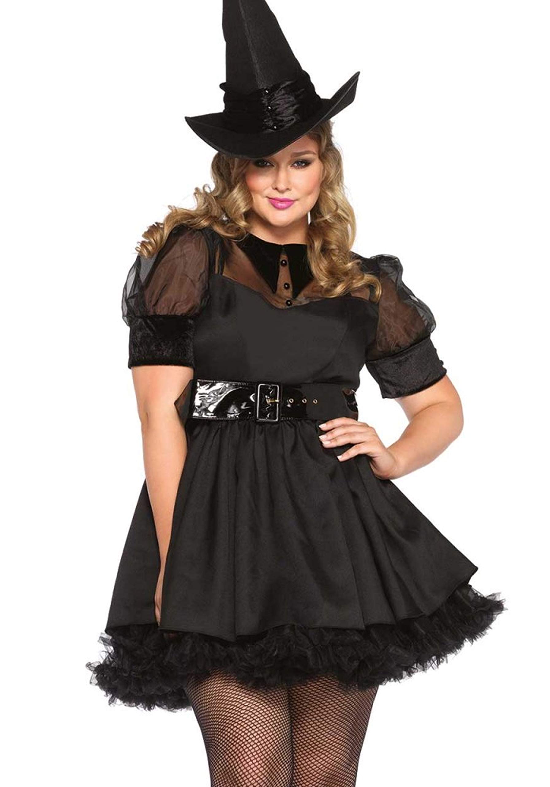 Photo 1 of Leg Avenue Women's Plus Size Bewitching Witch, Black, 1X-2X