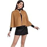 XINMAIKE Short Cape for Womens Winter Warm Shawl Wraps Cardigan Dressy Cloak for Party