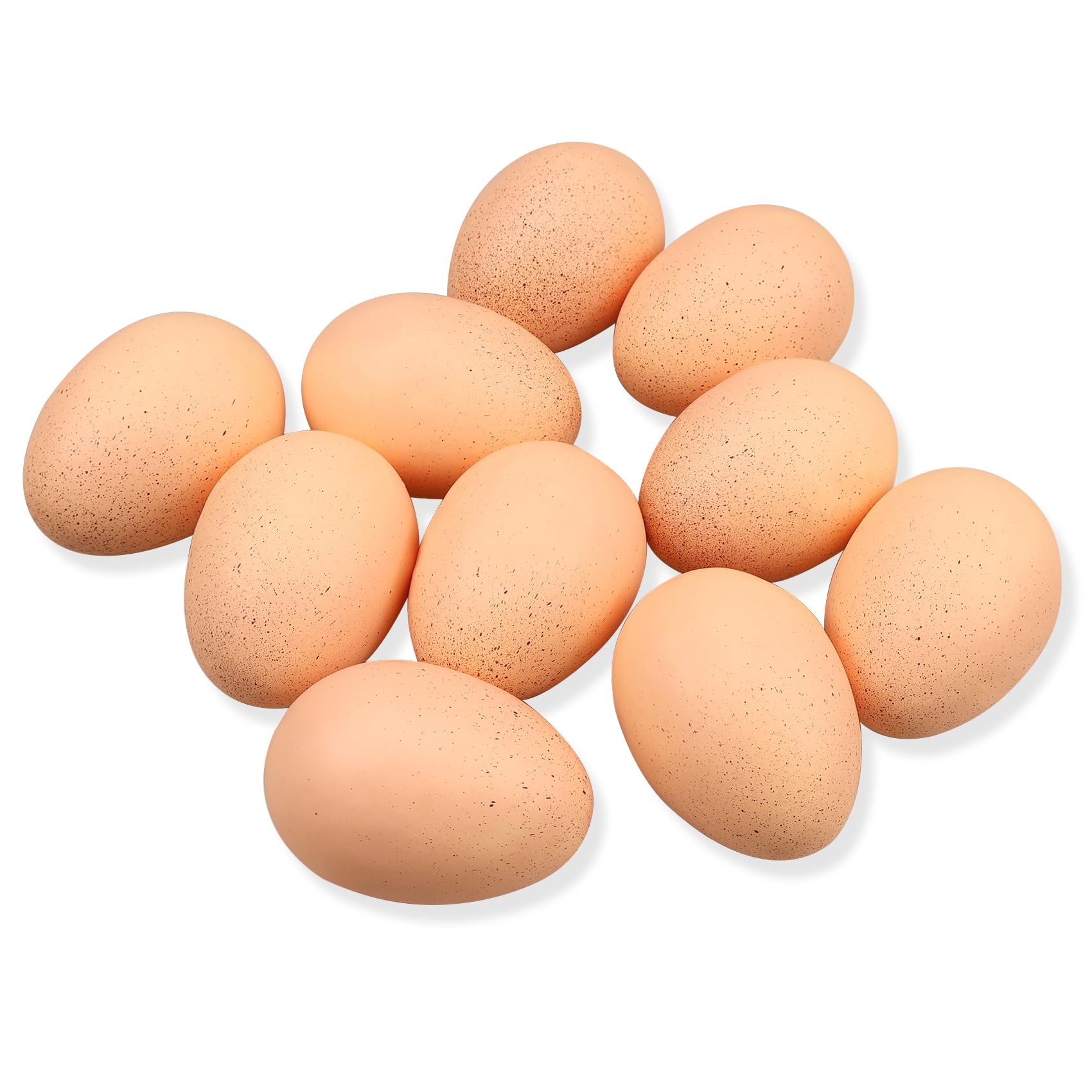 Lorigun 10pcs Artificial Egg Fake Food Faux Kitchen Decor Theater Prop