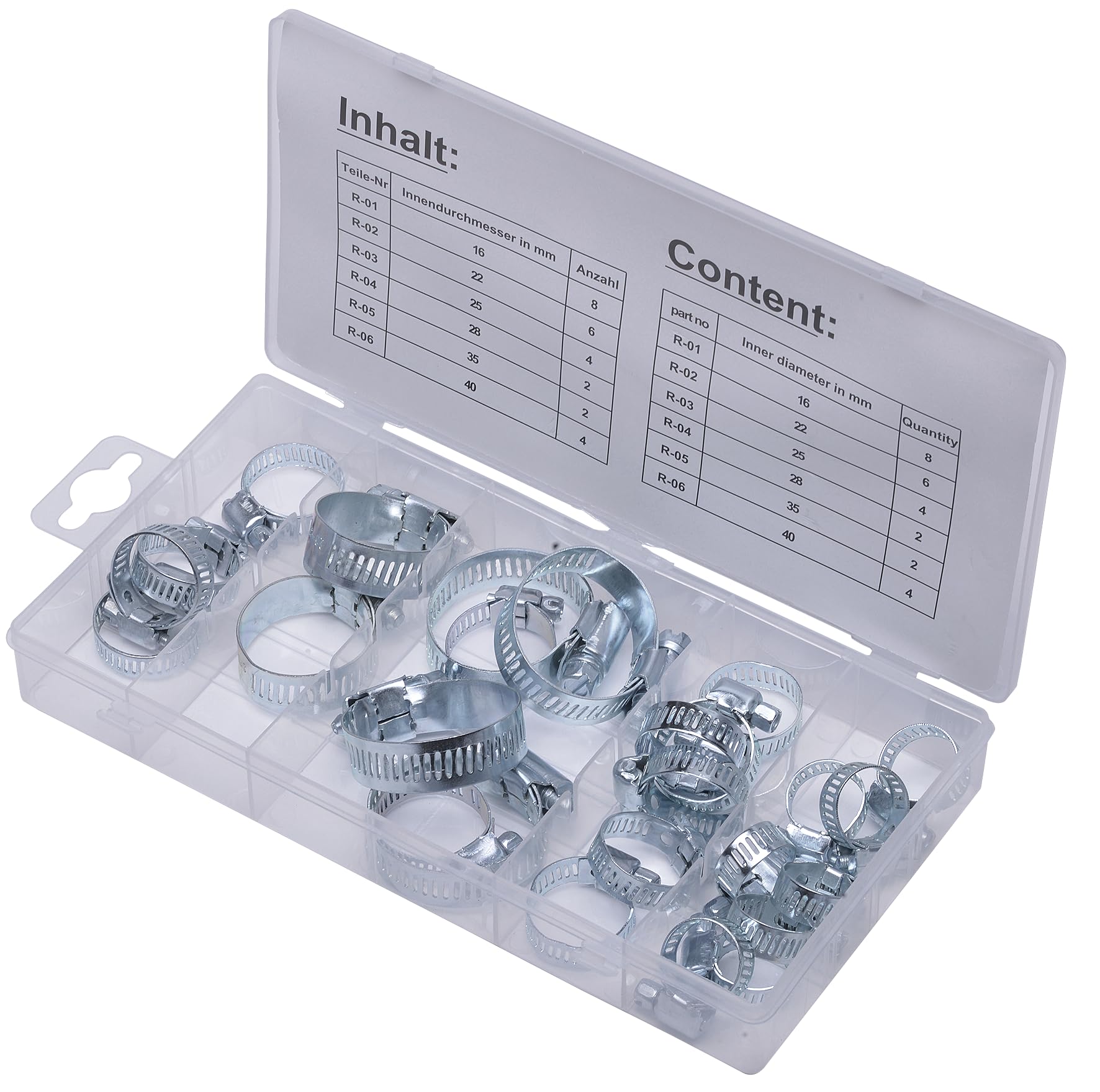 Sw-Stahl Schlauchschellensortiment 26–Piece in Cassette S8055