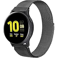 Amzpas Metal Bands for Samsung Galaxy Watch Active 2 44mm 40mm & Active 40mm & Galaxy Watch 3 41mm & Galaxy Watch 42mm…