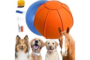 BABIEDTOYG Herding Ball for Dogs, 25" Horse Ball | Jolly Ball for Horses, Large Dog Balls | Ball for Dogs Australian Shepherds Horse Toys for Horses Stall, Horse Balls for Play Hearding Ball (Orange, 25 inch)
