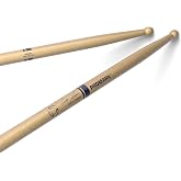 Promark Scott Johnson Hickory Marching Snare Drumstick, Wood Tip