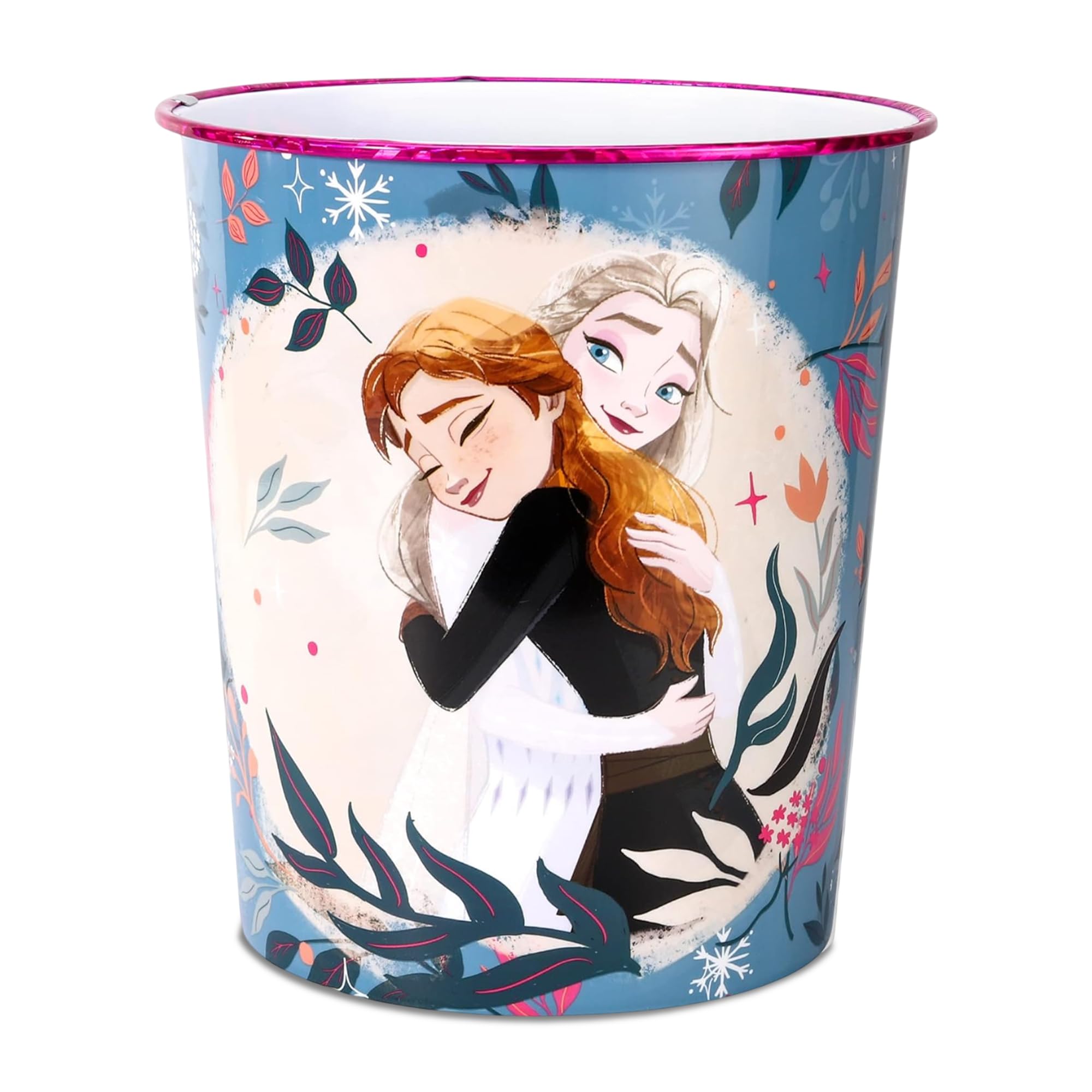 Zawadi Global Kids Childrens Waste Bucket Paper Bin Basket for Bedroom Study Desk Dustbin (Frozen)