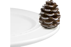 NF NORA FLEMING Nora Fleming Pretty Pinecone - Hand-Painted Ceramic Autumn Decor - Fall Minis for The Home and Office