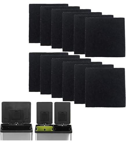 Lot De 12 Filtres Désodorisants Pour Poubelles - Charbon Actif Puissant Compatible EKO