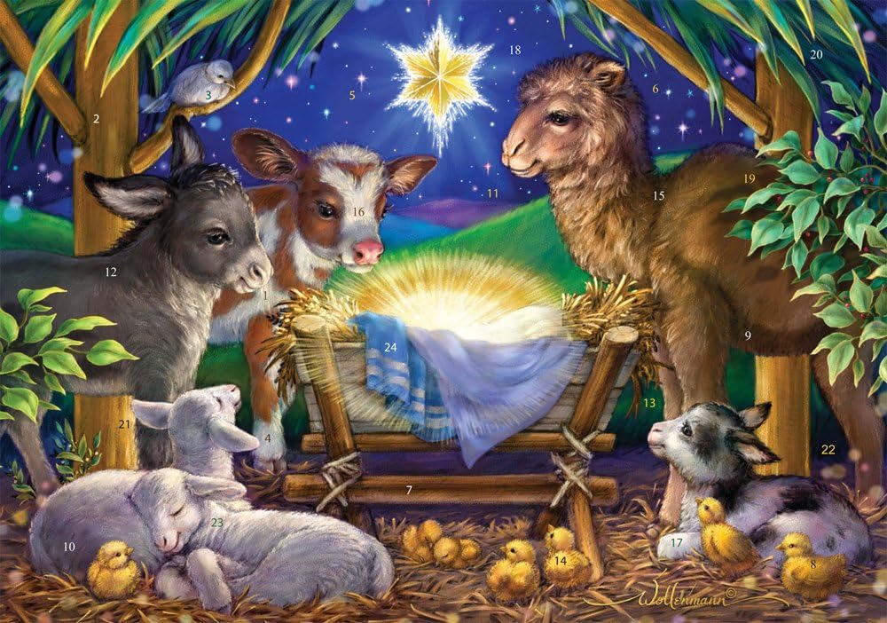 Advent Calendars - Vermont Christmas Company A Child is Born Advent Calendar with Nativity Story