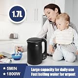Bear Electric Kettle 1.7L 40-100°C 12 Temp Digital Display Keep Warm 1800W view 6