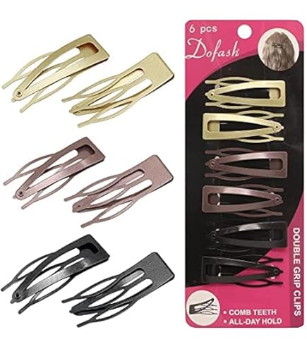 Amazon.com : 120 Snap Hair Clips - Double Grip Metal  display picture 1