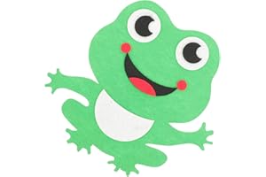 CATIEBYE Frog Wall Decal Room Decor Peel and Stick Fabric Sticker Animal Pattern for Nursery Bedroom Wall