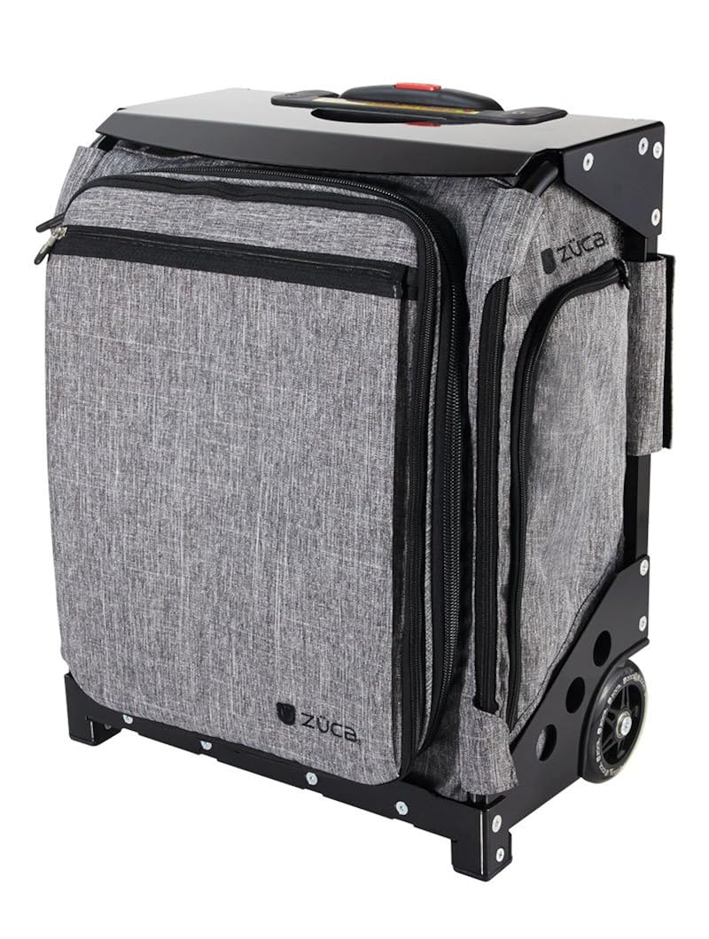 Zuca Navigator Expandable Rolling Suitcase with BuiltIn Seat, Charcoal