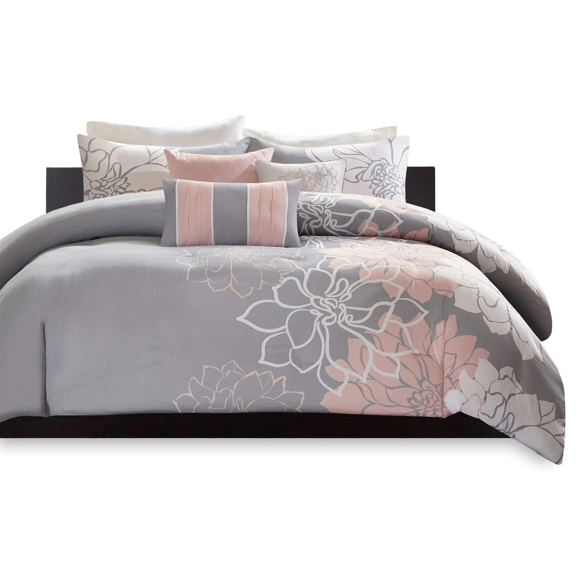 Madison Park Lola Sateen Cotton Comforter Set-Casual Medallion Floral ...