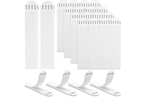 48 Pcs Picture Hanging Strips, Damage Free Strips Picture Hanging, Picture Hangers Without Nails for Frame and Holiday Decora