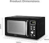 Tower Digital Microwave 800W 20L MagnaWave Black Chrome T24041BLK view 6