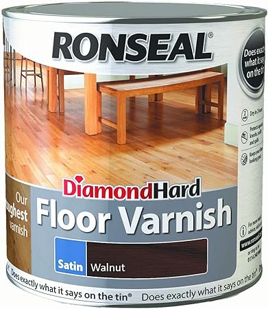 Ronseal Diamond Hard Floor Varnish Walnut Satin 2 5l Amazon Co Uk