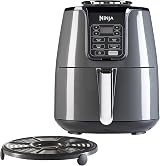 Ninja Air Fryer 3.8L 4-in-1 Non-Stick Digital, Grey & Black AF100UK view 1