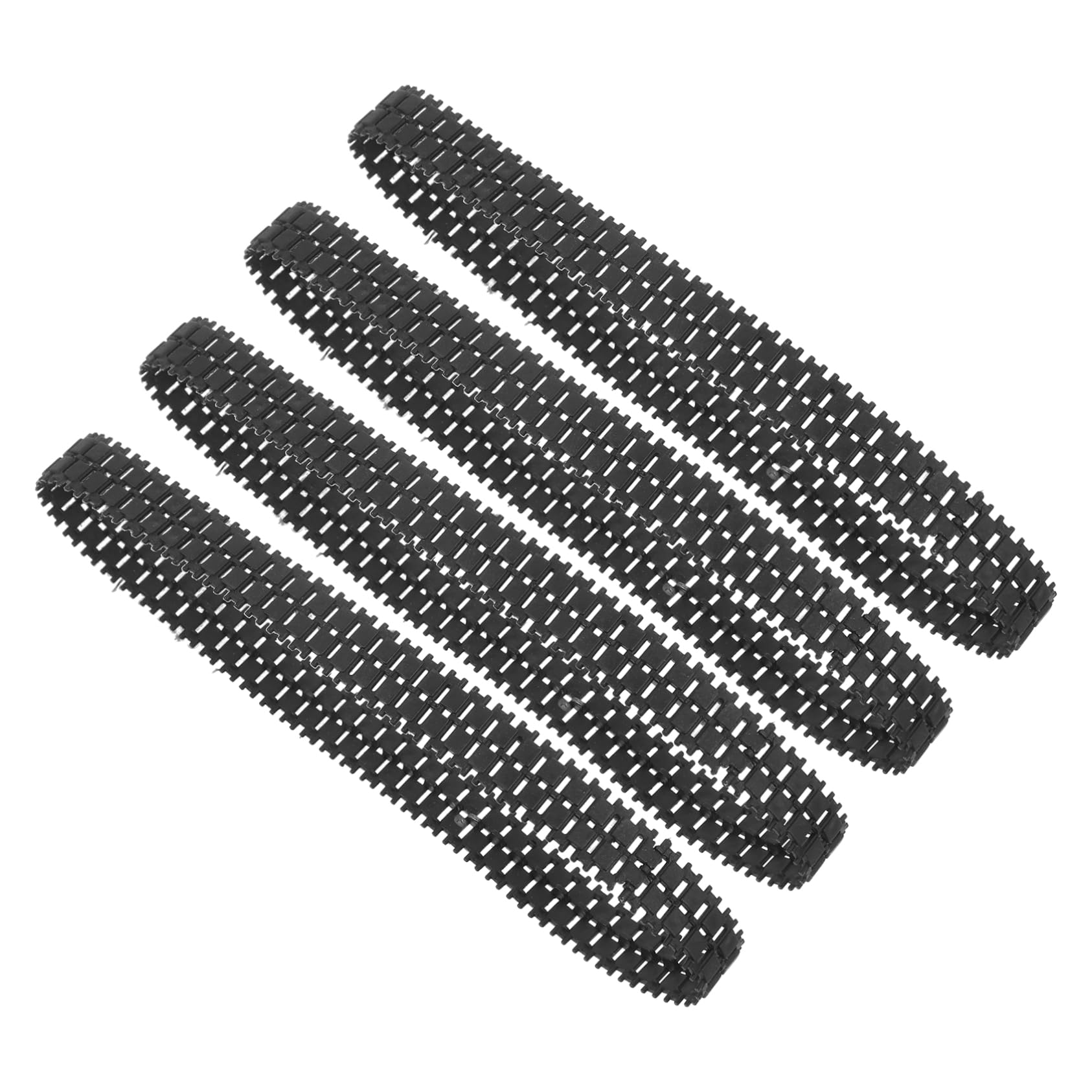 TOYANDONA 4pcs Rubber Tank Tracks for Diy Robot Models Replacement Parts for Enhanced Traction and Creativity for Remote Control Tanks and Toys