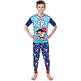 Ryan's World Pajamas Boys' Super Hero Shirt and Plush Pants Kids Pajama Set