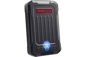 MAXSAFES Fingerprint Pistol Safe Portable Gun Safe with Keys Quick Access Smart Biometric Handgun Safe, Keypad for Cars Travel Nightstand Bedside, Aluminum 20002-AF