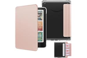 MoKo Detachable Magnetic Case for All-New 7" E-Reader 12th Generation 2024 & Color 2024/2025, Ultra Clear Back Scratch-Proof 