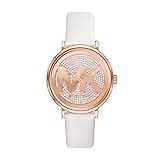 Michael Kors Addyson Three-Hand White Leather