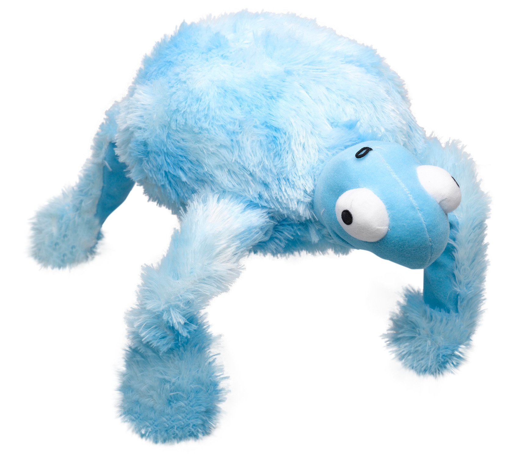Gor Pets Mommy Turtle Soft Faux Fur Crinkly Puppy Dog Interactive Grunter Play Toy 63cm (Blue)