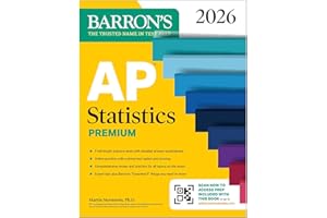 AP Statistics Premium, 2026: Prep Book with 9 Practice Tests + Comprehensive Review + Online Practice (Barron's AP Prep)