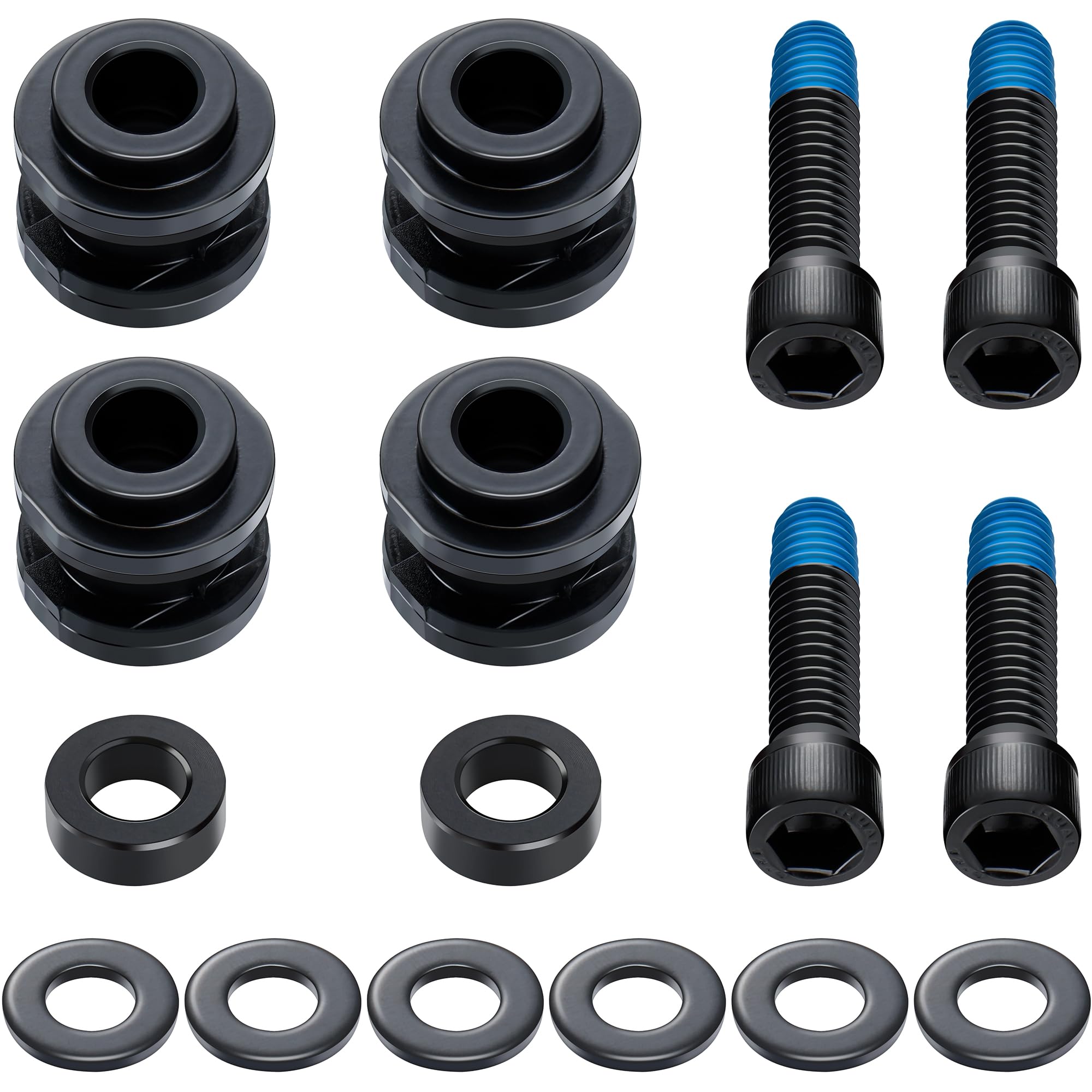 MoKitDora Sissy Bar Docking Hardware Kit For Harley Softail 2018+ - Black, Replaces 52300646