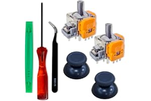 SOSS GAMING® Hall Effect Joysticks UPGRADE Kit for Playstation 5 Dualsense Controllers - Fixes Stick Drift, Broken, and Loose