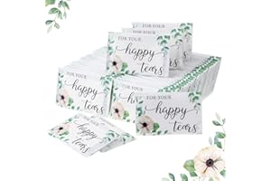 Yinder 60 Bulk Happy Tears Tissue Packs for Wedding 3 Ply Pocket Size Tissues Packs for Guests Facial Individual Wedding Party Favors Travel Graduation Celebration