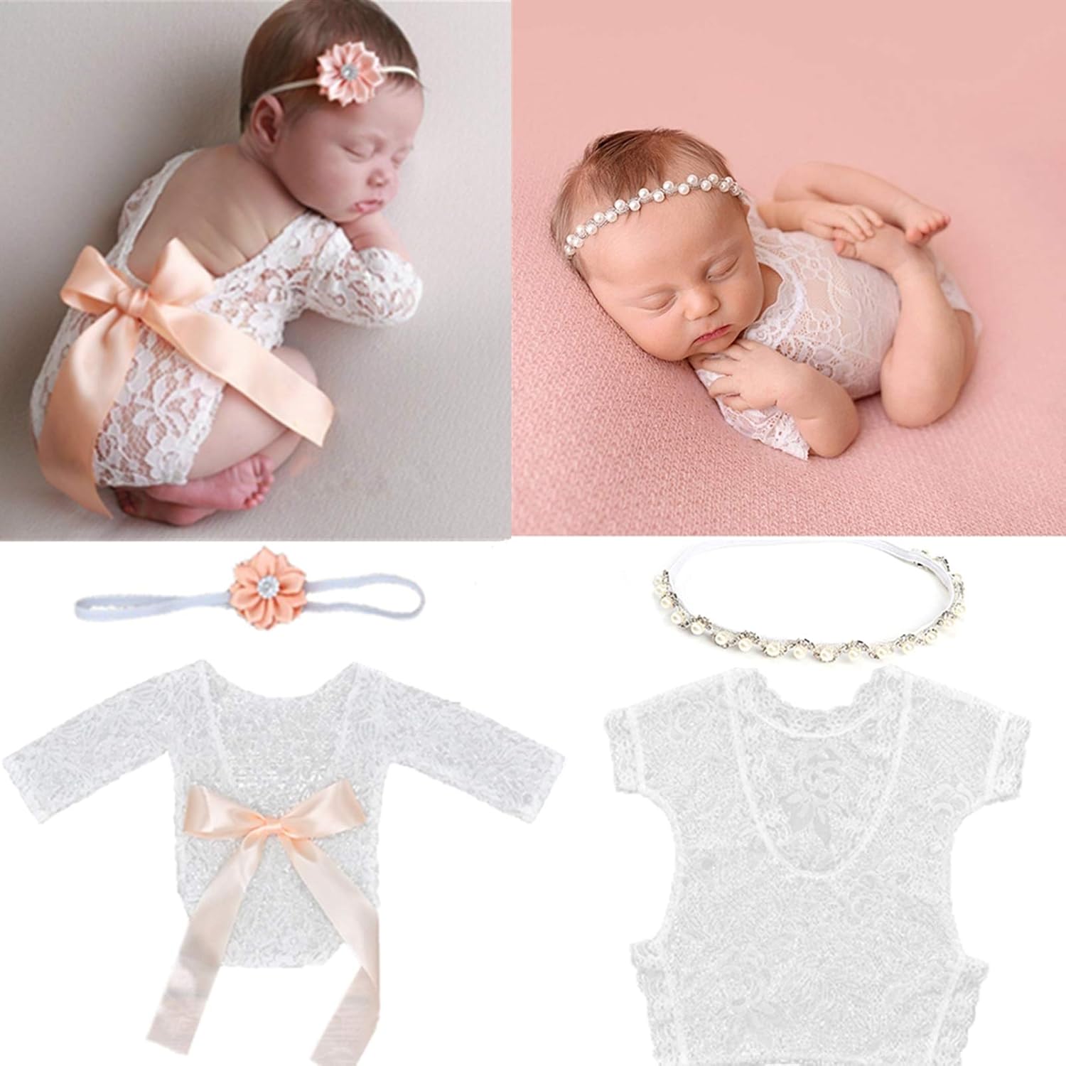 newborn pearl headband