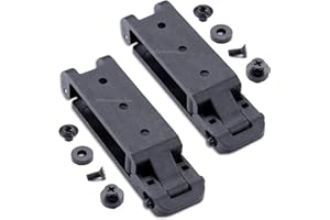 HOLSTEX HolsterSmith Molle Compatible Locking Belt Clips w/Mounting Hardware – (1.50, 2.0, 3.0, & 5.0 Inch) – Molle Attachments for Knife Sheath, Gun Holster, Mag Pouch, Molle Vest & Gear