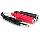 Hosa YPP-117 1/4" TRS to Dual 1/4" TSF Stereo Breakout Cable
