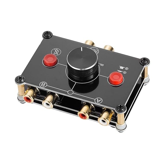 Nobsound Little Bear MC1022 Mini 2(1)-IN-1(2)-Out RCA Stereo Audio Switcher Passive Selector Splitter Box Audio-Schalter Ster