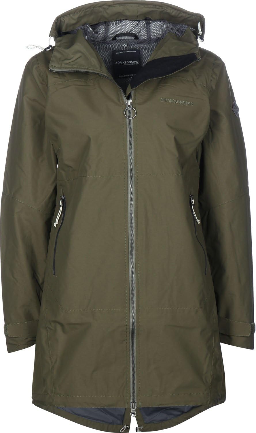 Didriksons Hilde Winter Jacket - Women's - Peat, Navy, Fuchsia & Snow - Adjustable